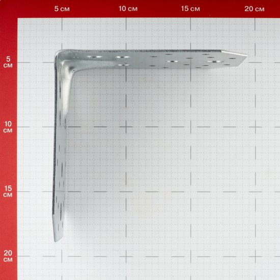 Уголок крепежный усиленный оцинкованный 130х130х100х2 мм