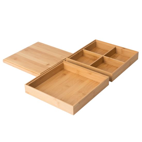 Коробка квадратная Sensea Bamboo 23x10x23 см