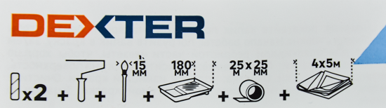 Набор для малярных работ Dexter 7 предметов