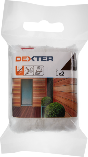 Мини-валик сменный для алкидных красок Dexter 60 мм 2 шт