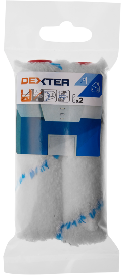 Валик сменный для водных красок Dexter 110 мм 2 шт