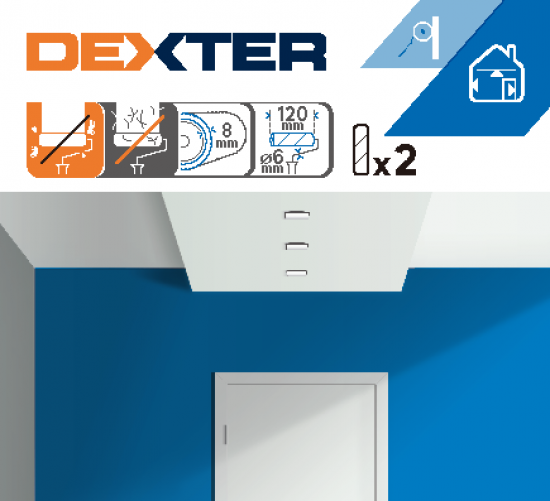 Валик сменный для водных красок Dexter 110 мм 2 шт