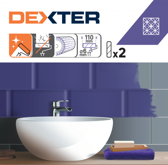 Валик сменный Dexter мольтопрен 110 мм