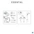 Душевая система верхний душ Essential Хр Sensea