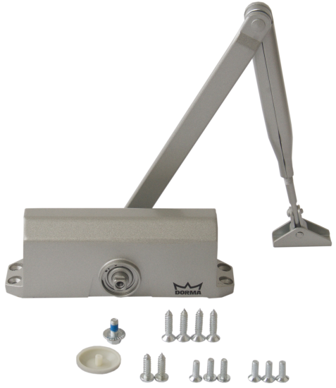 Доводчик дверной Dorma TS-77 EN4 максимальная нагрузка 80 кг алюминий цвет серебро