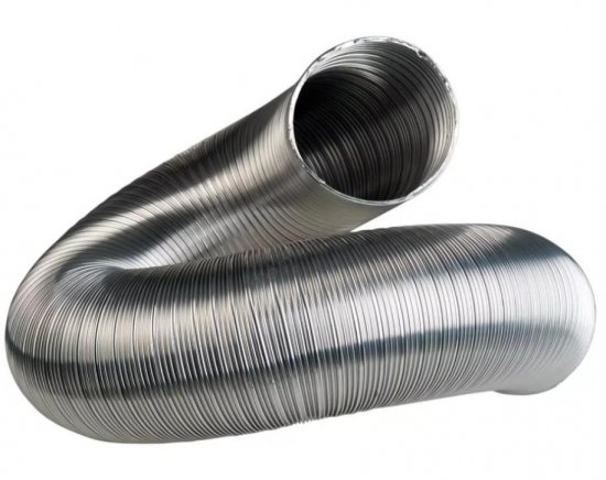 Труба для дымохода гофрированная Промтехнологии D80 1500x80 мм нержавеющая сталь 0.1 мм