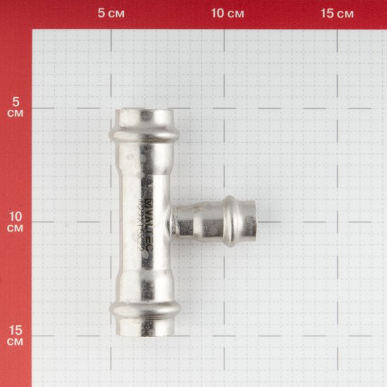 Тройник Valtec (VTi.931.I.221522) 22 х 15 х 22 мм нержавеющая сталь