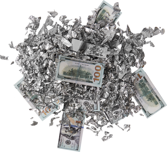 Пневмохлопушка Деньги 30 см