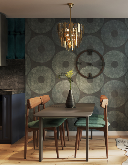 Ветка декоративная Пальма 60 см цвет зелёный