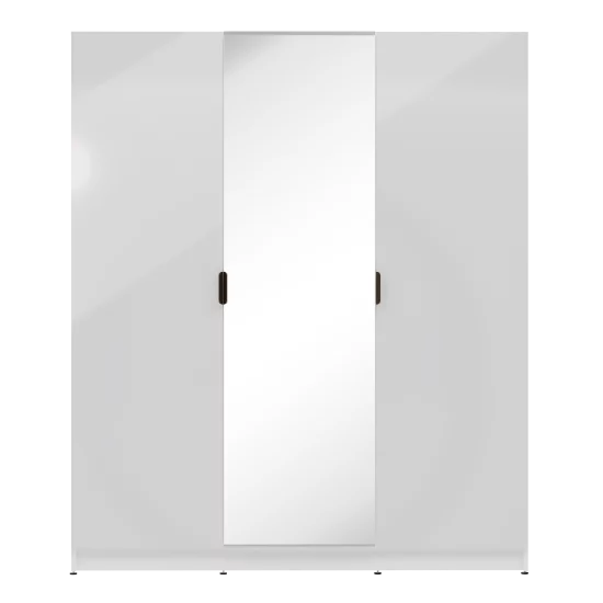 Шкаф распашной Турин Комфорт 3720 с 3 дверями 180x213x60 см ЛДСП цвет белый