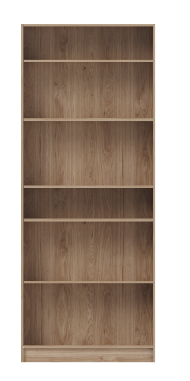 Стеллаж Буккер 80 6 полок 80x201x31.7 см ЛДСП цвет гикори джексон