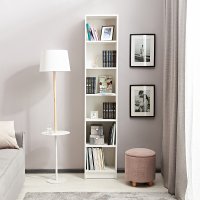 Стеллаж Буккер 40 6 полок 40x201x31.7 см ЛДСП цвет белый