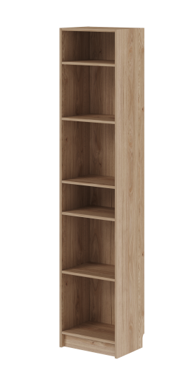 Стеллаж Буккер 40 6 полок 40x201x31.7 см ЛДСП цвет гикори джексон