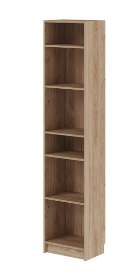 Стеллаж Буккер 40 6 полок 40x201x31.7 см ЛДСП цвет гикори джексон