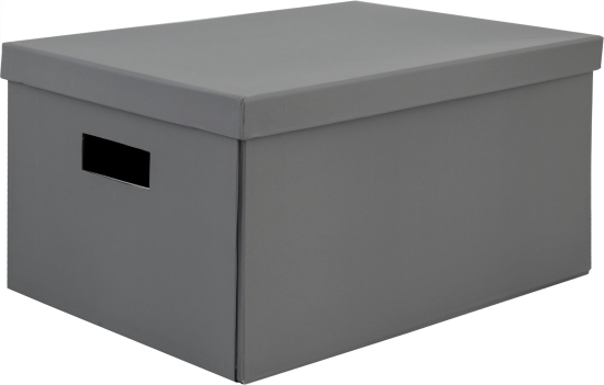 Коробка складная 40x28x20 см картон цвет серый