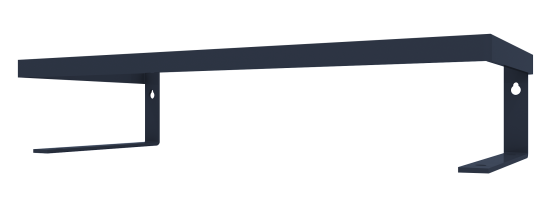 Полка настенная Pragmatic 15x40/15x35/15x30 см металл цвет чёрный 3 шт