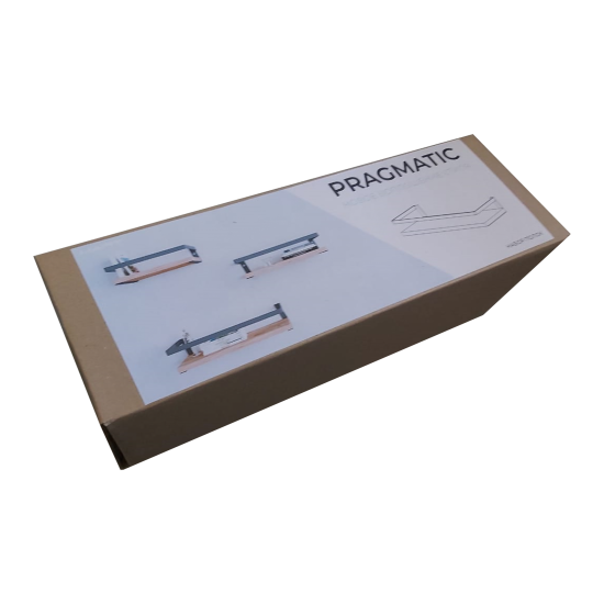 Полка настенная Pragmatic 15x40/15x35/15x30 см металл цвет чёрный 3 шт