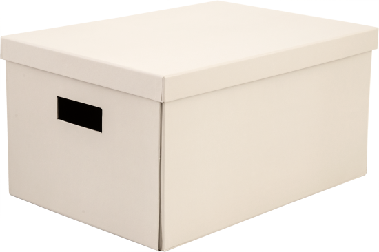 Коробка складная 40x28x20 см картон цвет бежевый