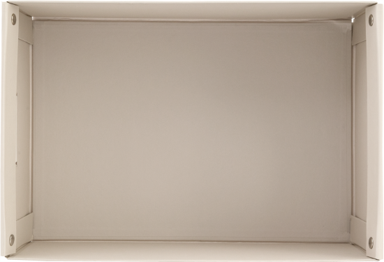 Коробка складная 40x28x20 см картон цвет бежевый