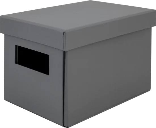 Коробка складная 20x14x13 см картон цвет серый