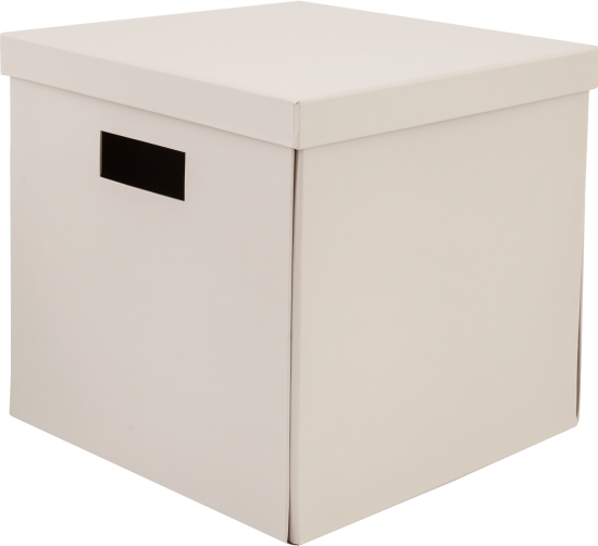 Коробка складная 31x31x30 см картон цвет бежевый