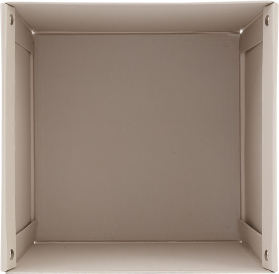 Коробка складная 31x31x30 см картон цвет бежевый