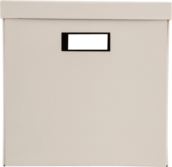 Коробка складная 31x31x30 см картон цвет бежевый