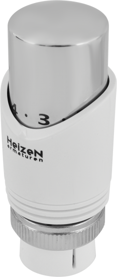 Термостатическая головка жидкостная Heizen TC-9 универсальное подключение серебристая