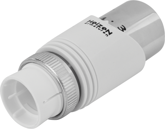 Термостатическая головка жидкостная Heizen TC-9 универсальное подключение серебристая