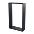 Полка настенная Spaceo 45x27 см/40x22 см МДФ цвет чёрный 2 шт