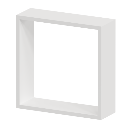 Полка настенная Spaceo 24x24 см/27x27 см/30x30 см МДФ цвет белый 3 шт