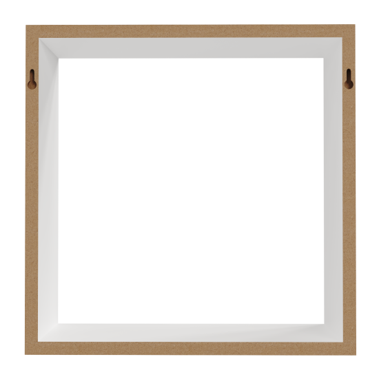 Полка настенная Spaceo 24x24 см/27x27 см/30x30 см МДФ цвет белый 3 шт