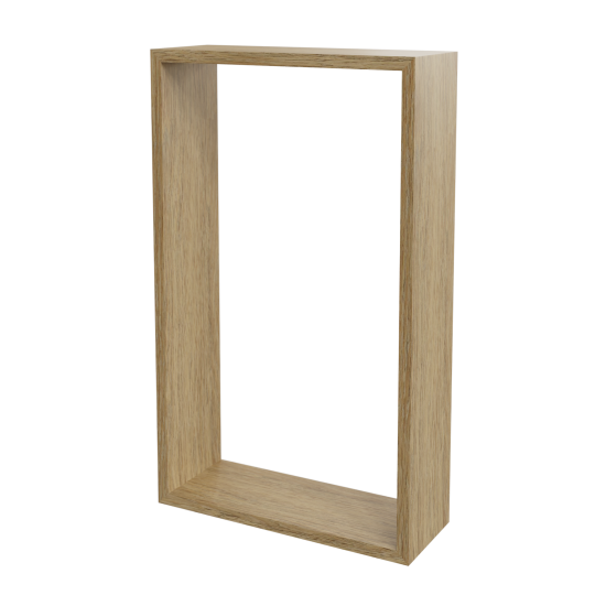 Полка настенная Spaceo 45x27 см/40x22 см МДФ цвет натуральный дуб 2 шт