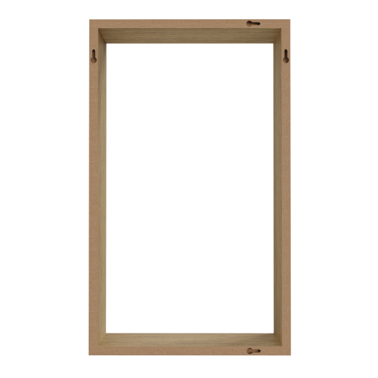 Полка настенная Spaceo 45x27 см/40x22 см МДФ цвет натуральный дуб 2 шт