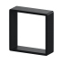 Полка настенная Spaceo 20x20 см/24x24 см/28x28 см МДФ цвет чёрный 3 шт