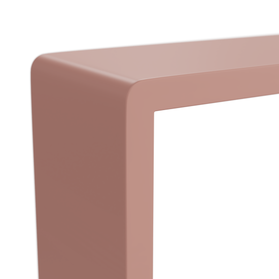 Полка настенная Spaceo 20x20 см/24x24 см/28x28 см МДФ цвет розовый 3 шт