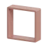 Полка настенная Spaceo 20x20 см/24x24 см/28x28 см МДФ цвет розовый 3 шт