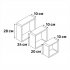 Полка настенная Spaceo 20x20 см/24x24 см/28x28 см МДФ цвет розовый 3 шт