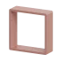 Полка настенная Spaceo 20x20 см/24x24 см/28x28 см МДФ цвет розовый 3 шт