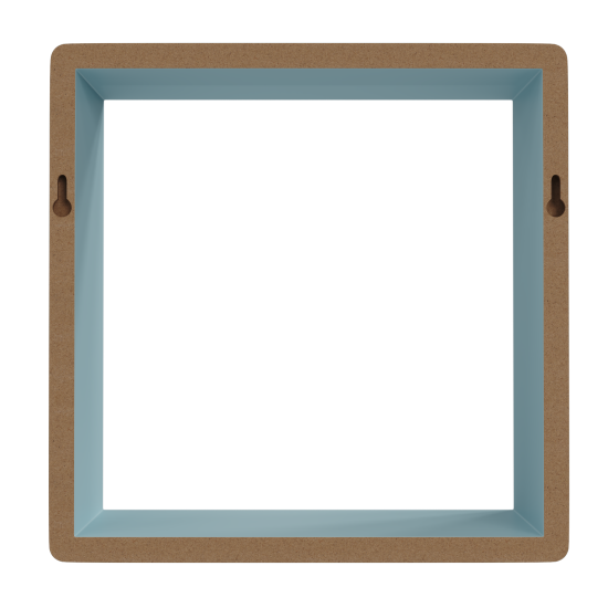 Полка настенная Spaceo 20x20 см/24x24 см/28x28 см МДФ цвет синий 3 шт