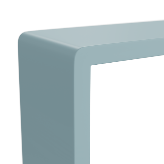 Полка настенная Spaceo 20x20 см/24x24 см/28x28 см МДФ цвет синий 3 шт