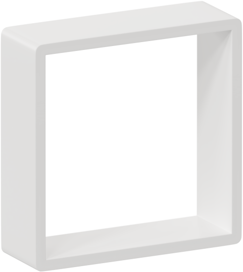 Полка настенная Spaceo 20x20 см/24x24 см/28x28 см МДФ цвет белый 3 шт