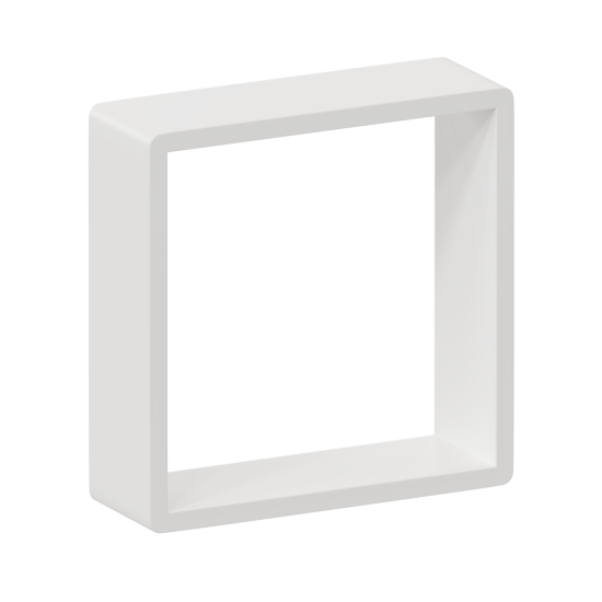 Полка настенная Spaceo 20x20 см/24x24 см/28x28 см МДФ цвет белый 3 шт