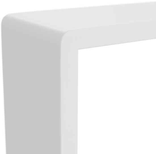 Полка настенная Spaceo 20x20 см/24x24 см/28x28 см МДФ цвет белый 3 шт