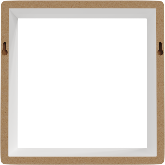 Полка настенная Spaceo 20x20 см/24x24 см/28x28 см МДФ цвет белый 3 шт