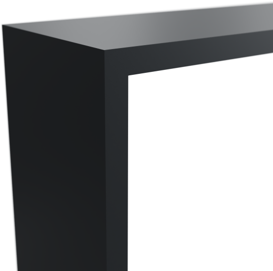 Полка настенная Spaceo 24x24 см/27x27 см/30x30 см МДФ цвет чёрный 3 шт