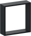 Полка настенная Spaceo 24x24 см/27x27 см/30x30 см МДФ цвет чёрный 3 шт