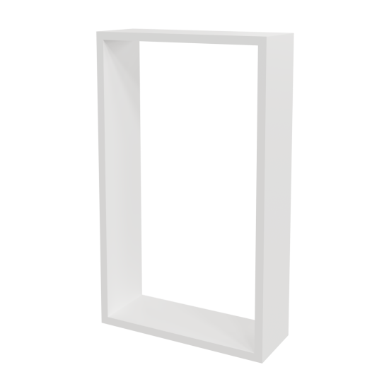 Полка настенная Spaceo 45x27 см/40x22 см МДФ цвет белый 2 шт