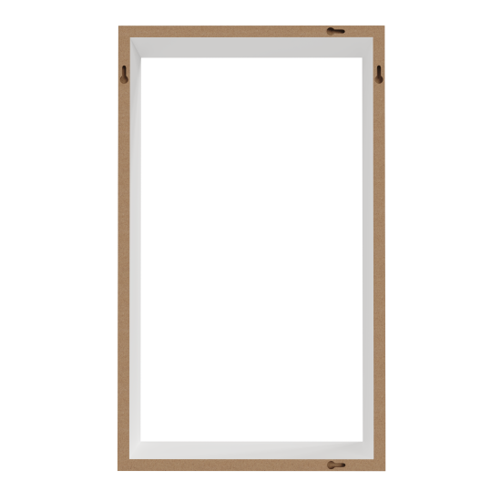 Полка настенная Spaceo 45x27 см/40x22 см МДФ цвет белый 2 шт