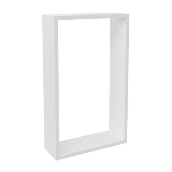 Полка настенная Spaceo 45x27 см/40x22 см МДФ цвет белый 2 шт